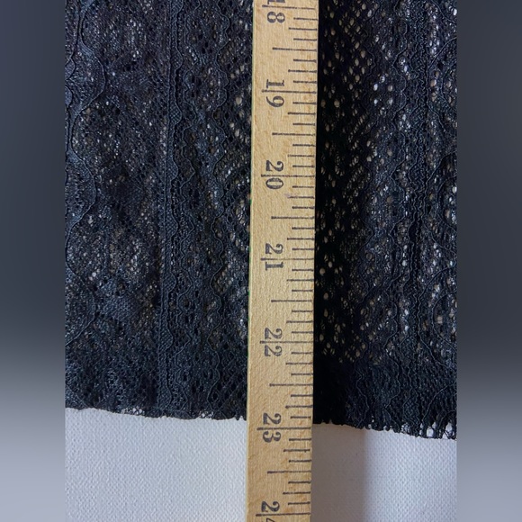 Grace Karin Womens Black Lace Long Sleeve See Through Top Sz M (sku328) - Picture 5 of 8